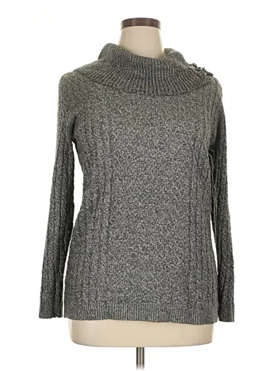 Pre-owned Calvin Klein Turtleneck Sweater In Gray