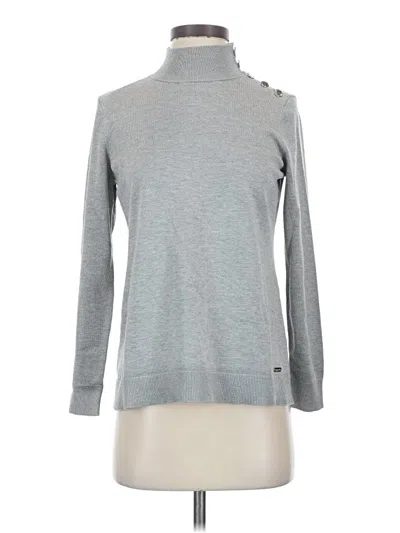 Pre-owned Calvin Klein Turtleneck Sweater In Gray