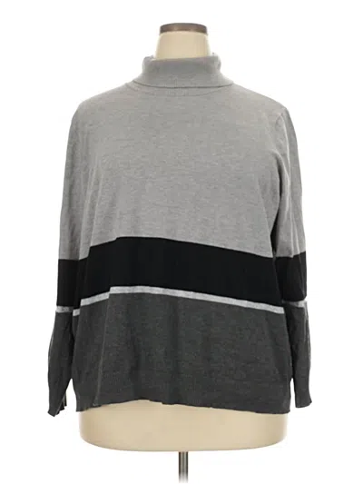 Pre-owned Calvin Klein Turtleneck Sweater In Gray