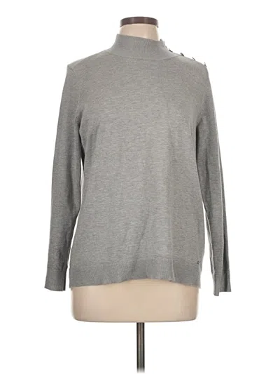 Pre-owned Calvin Klein Turtleneck Sweater In Gray