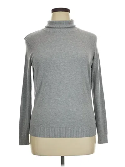 Pre-owned Calvin Klein Turtleneck Sweater In Gray