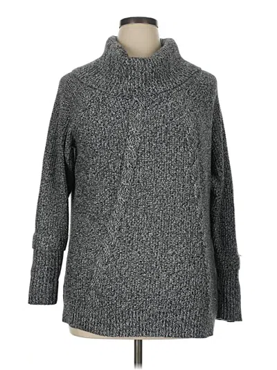 Pre-owned Calvin Klein Turtleneck Sweater In Gray