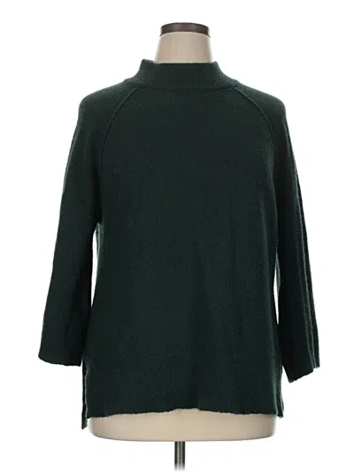 Pre-owned Calvin Klein Turtleneck Sweater In Green