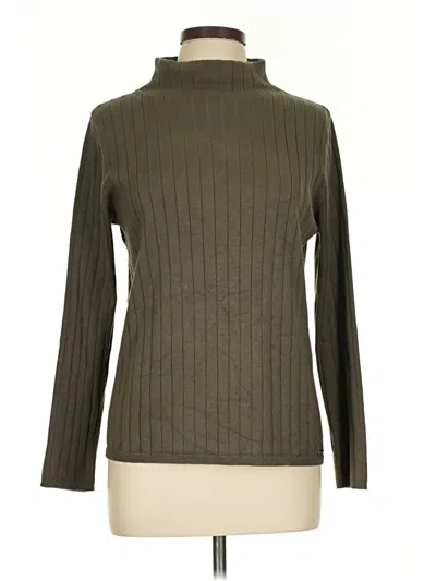 Pre-owned Calvin Klein Turtleneck Sweater In Green