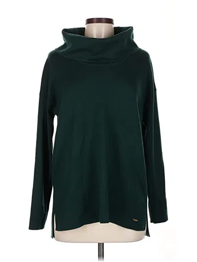 Pre-owned Calvin Klein Turtleneck Sweater In Green