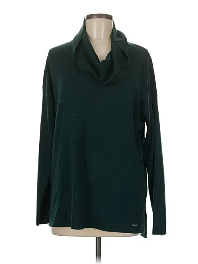 Pre-owned Calvin Klein Turtleneck Sweater In Green
