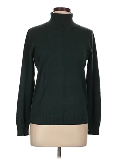 Pre-owned Calvin Klein Turtleneck Sweater In Green