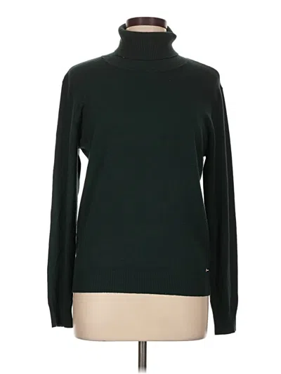 Pre-owned Calvin Klein Turtleneck Sweater In Green