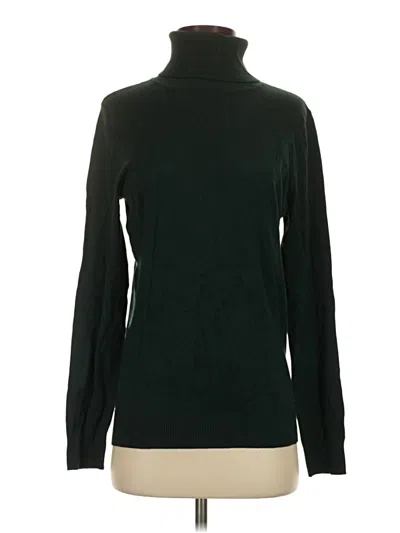 Pre-owned Calvin Klein Turtleneck Sweater In Green