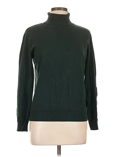 Pre-owned Calvin Klein Turtleneck Sweater In Green