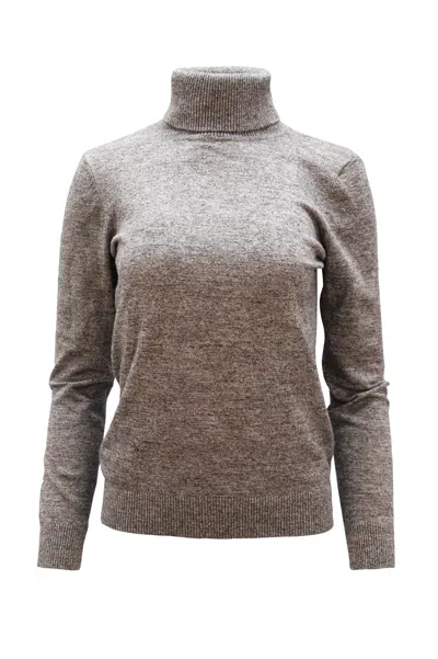 Calvin Klein Turtleneck Sweater In Grey Rayon