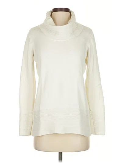 Pre-owned Calvin Klein Turtleneck Sweater In Ivory