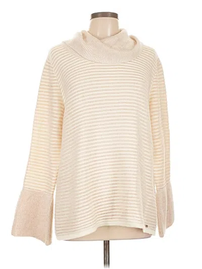 Pre-owned Calvin Klein Turtleneck Sweater In Ivory