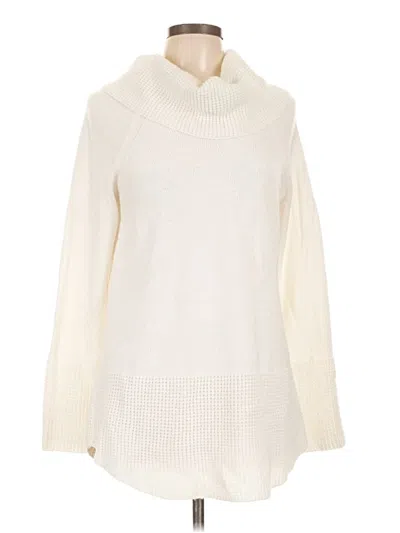Pre-owned Calvin Klein Turtleneck Sweater In Ivory