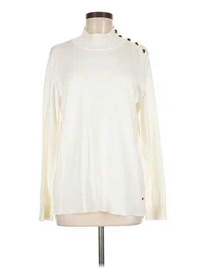 Pre-owned Calvin Klein Turtleneck Sweater In Ivory