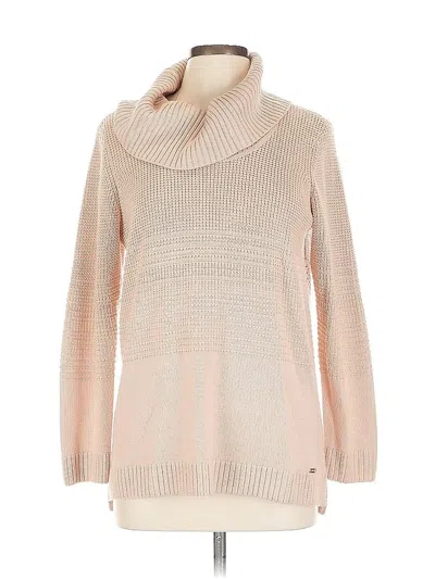 Pre-owned Calvin Klein Turtleneck Sweater In Pink