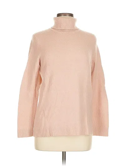 Pre-owned Calvin Klein Turtleneck Sweater In Pink