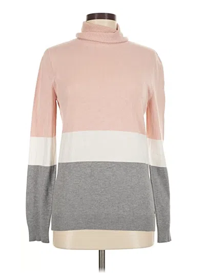 Pre-owned Calvin Klein Turtleneck Sweater In Pink