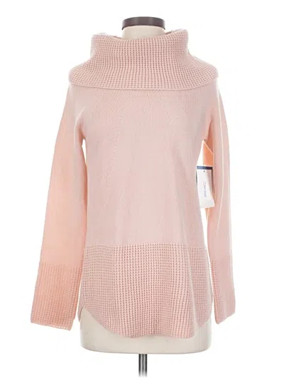 Calvin Klein Turtleneck Sweater In Pink