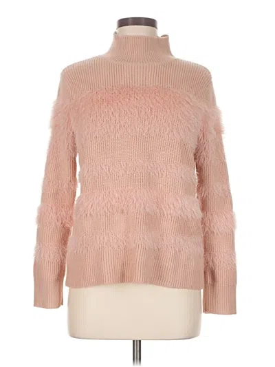 Pre-owned Calvin Klein Turtleneck Sweater In Pink
