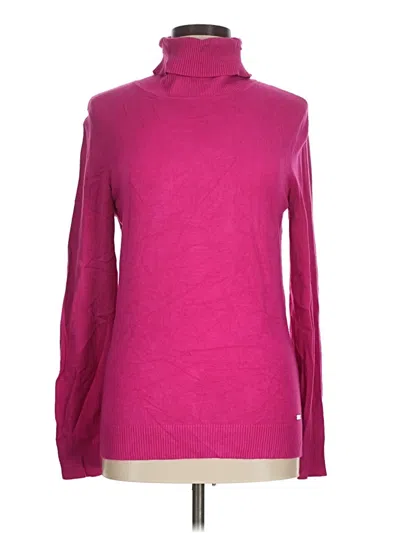 Pre-owned Calvin Klein Turtleneck Sweater In Pink