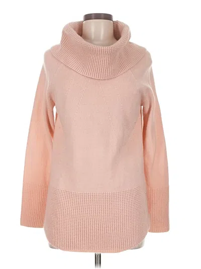Pre-owned Calvin Klein Turtleneck Sweater In Pink