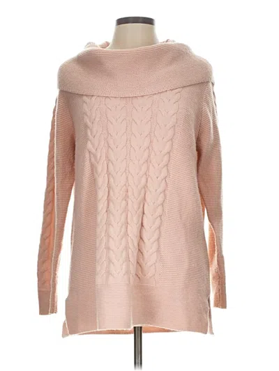 Pre-owned Calvin Klein Turtleneck Sweater In Pink