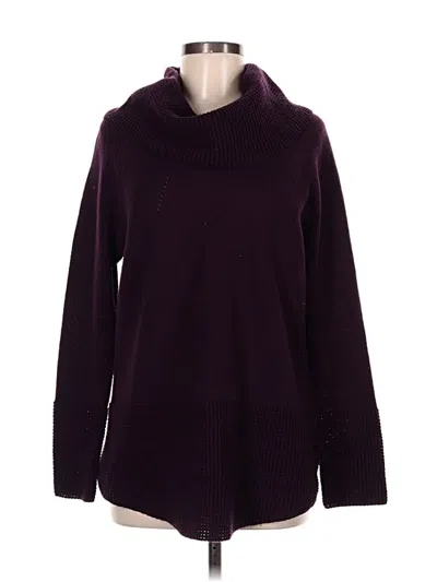 Pre-owned Calvin Klein Turtleneck Sweater In Purple