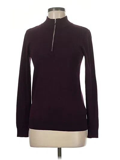 Pre-owned Calvin Klein Turtleneck Sweater In Purple