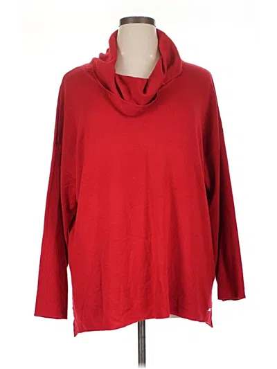 Pre-owned Calvin Klein Turtleneck Sweater In Red