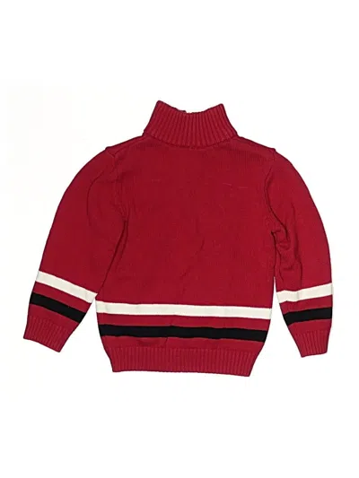 Pre-owned Calvin Klein Kids' Turtleneck Sweater In Red