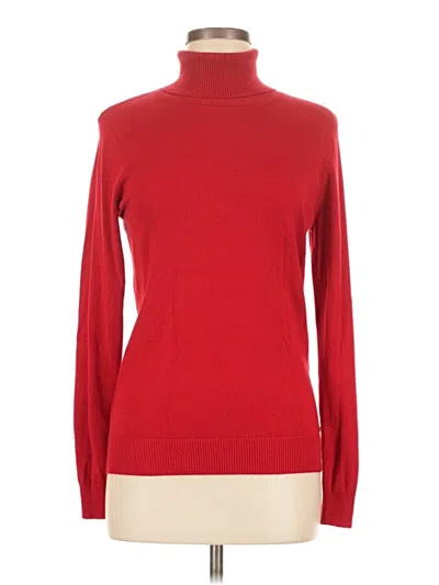 Pre-owned Calvin Klein Turtleneck Sweater In Red