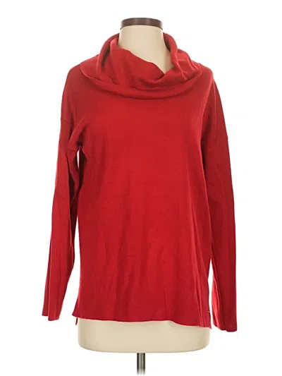 Pre-owned Calvin Klein Turtleneck Sweater In Red