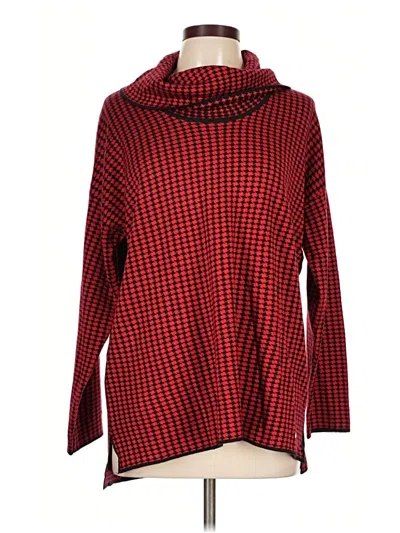 Pre-owned Calvin Klein Turtleneck Sweater In Red