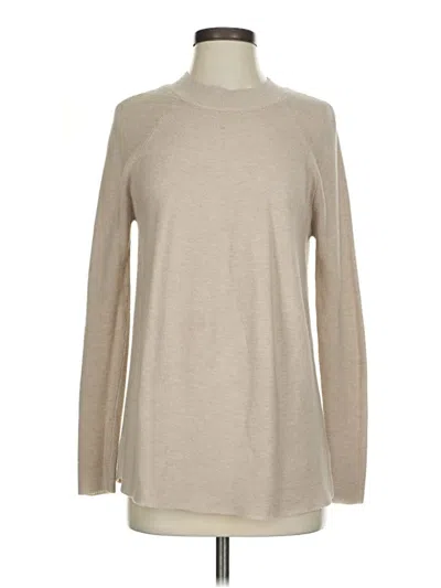 Pre-owned Calvin Klein Turtleneck Sweater In Tan