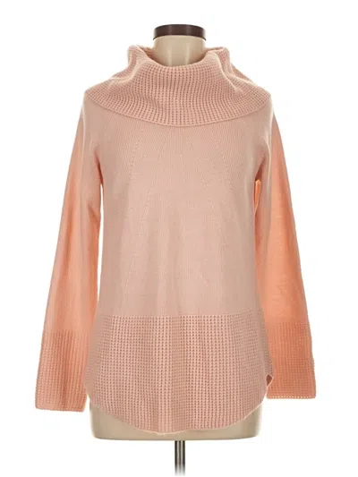 Pre-owned Calvin Klein Turtleneck Sweater In Tan
