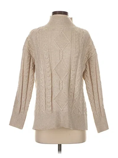 Pre-owned Calvin Klein Turtleneck Sweater In Tan