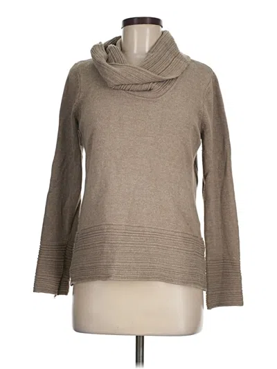 Pre-owned Calvin Klein Turtleneck Sweater In Tan