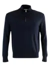 Calvin Klein Wool Crewneck Sweater Featuring Ribbed Cuffs And Hem In Multi