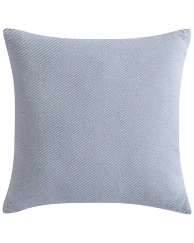 Calvin Klein Twill Threads Cotton Decorative Pillow In Blue