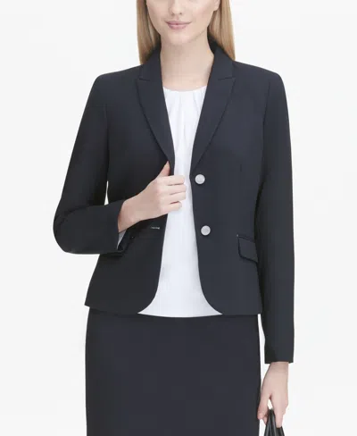 Calvin Klein Two-button Blazer In Navy