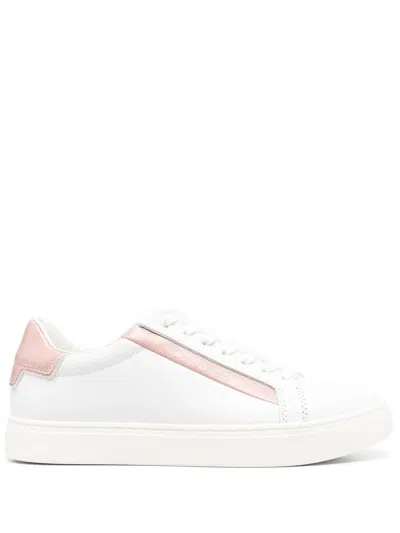 Calvin Klein Two-tone Low-top Trainers In White