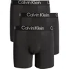 Calvin Klein Ultra-soft Modern 3-pack Stretch Modal Boxer Briefs In Black