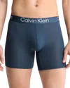 Calvin Klein Ultra Soft Modern Boxer Briefs, Pack Of 3 In Burgundy/grey/blue