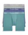 Calvin Klein Ultra-soft Modern 3-pack Stretch Modal Boxer Briefs In Ln Blue I