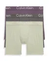 Calvin Klein Ultra-soft Modern 3-pack Stretch Modal Boxer Briefs In Ln2 Eiffel