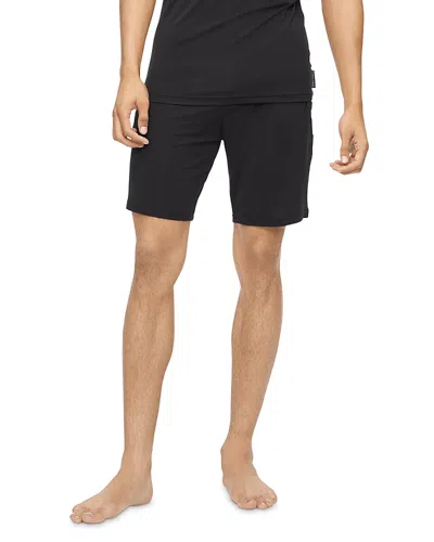 Calvin Klein Ultra Soft Modern Lounge Sleep Shorts In Black