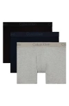Calvin Klein Ultra-soft Stretch Modal 3-pack Boxer Briefs In Multi