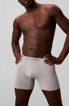 Calvin Klein Ultra-soft Stretch Modal 3-pack Boxer Briefs In White