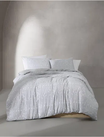 Calvin Klein Umbra Floral Comforter Set In White